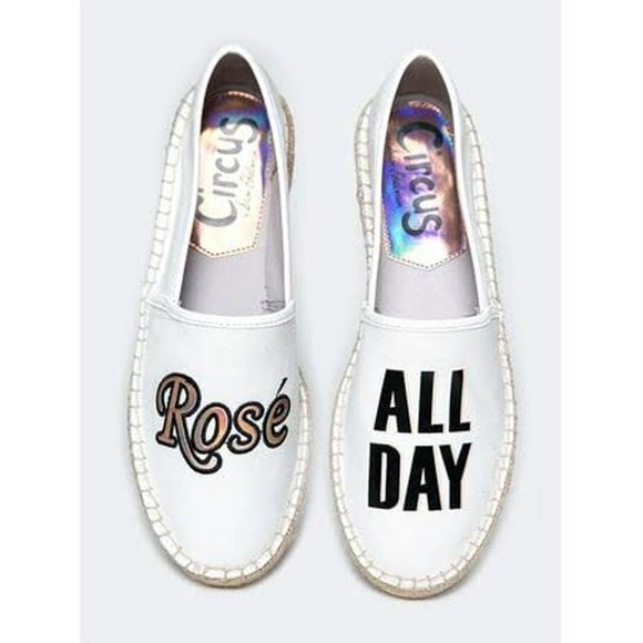 Rose All‎ Day Circus by Sam Edelman Women's Espadrille Shoes White Size 8 - Picture 1 of 8